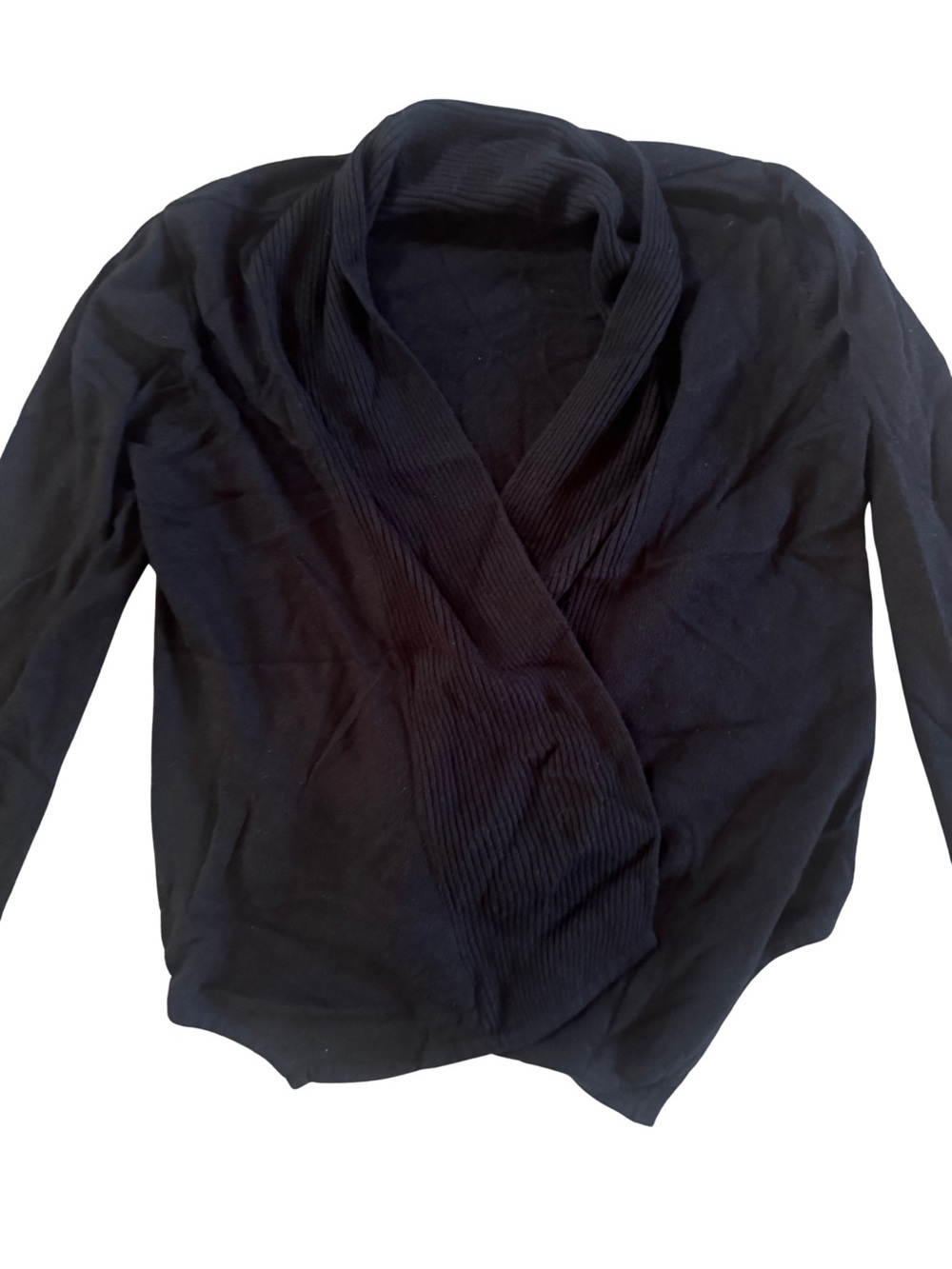 Fever Black Shawl Collar Cardigan